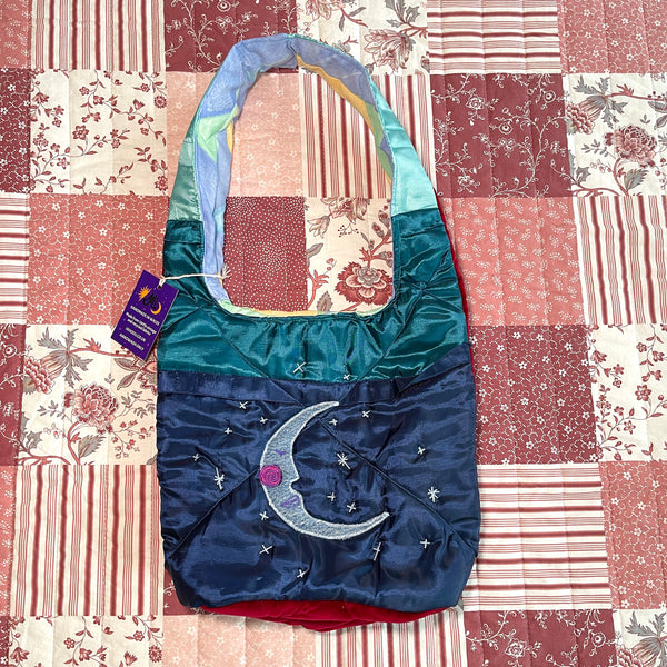 Sun and moon shoulder bag