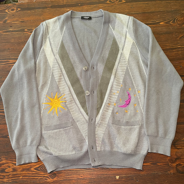 Sun and moon knit cardigan (M)