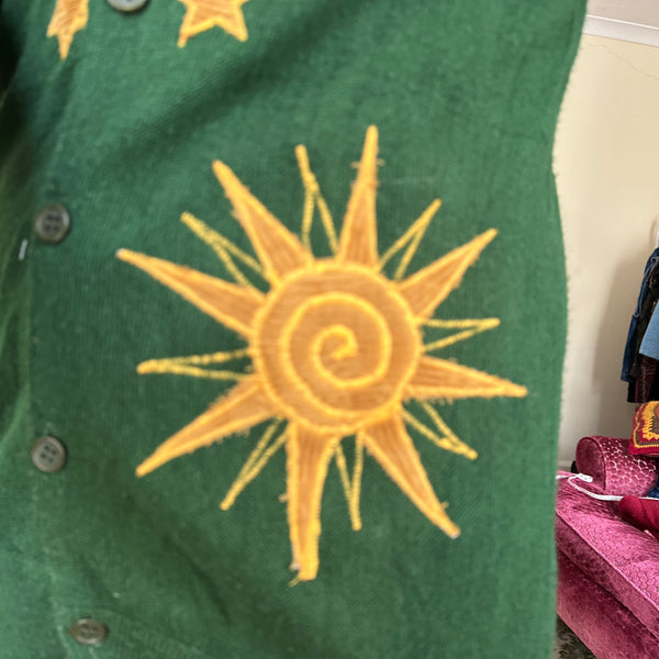 Sun and moon cardigan (M)