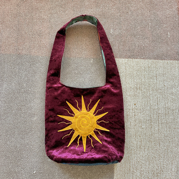 Sun and moon shoulder bag