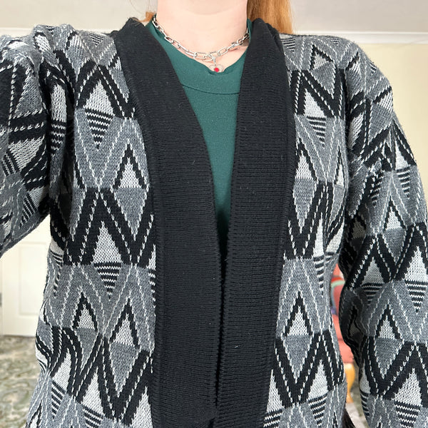 Geometric cardigan (M)