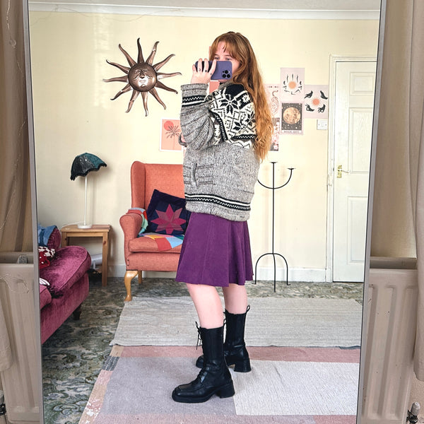 Inca knit fleece jacket (M)