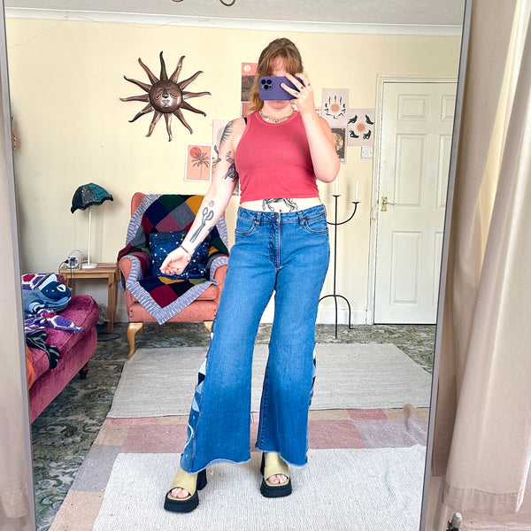 Moon patchwork jeans (W33)