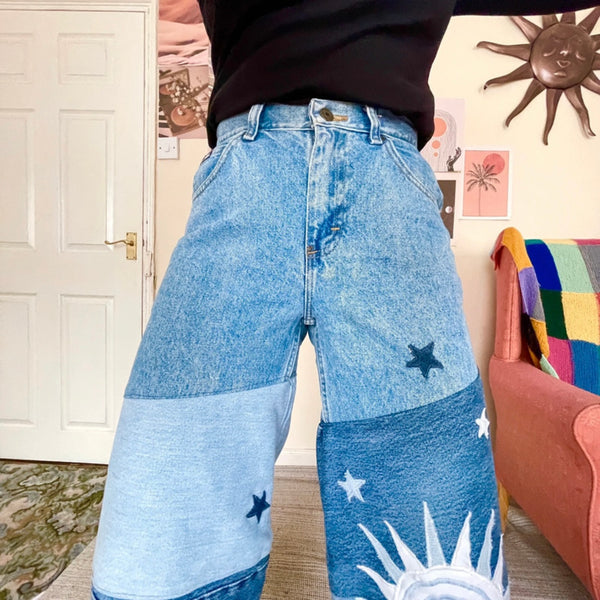 Dusk patchwork jeans (W29)