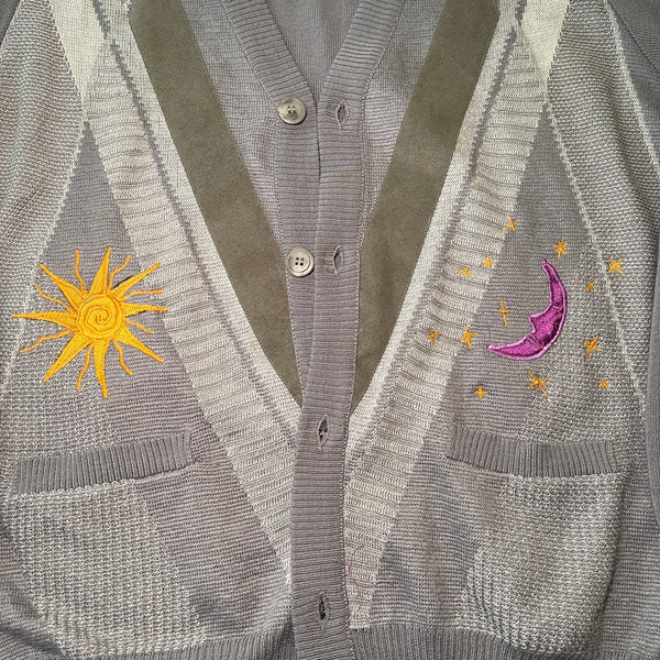 Sun and moon knit cardigan (M)