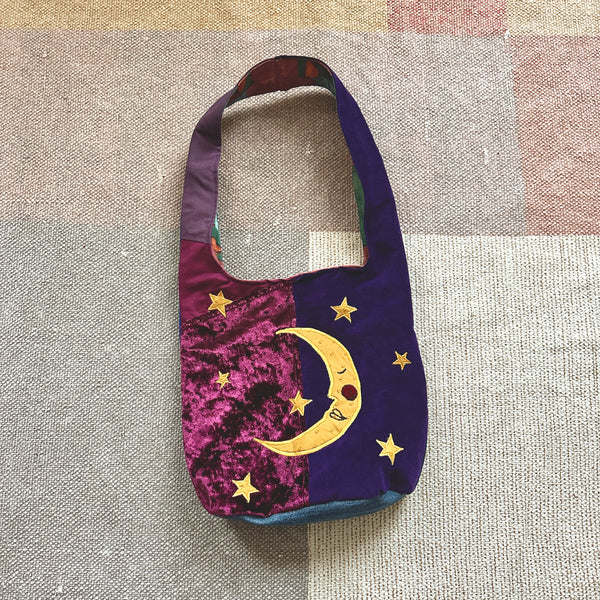 Sun and moon shoulder bag
