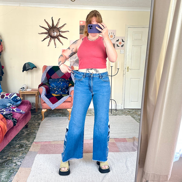 Moon patchwork jeans (W33)