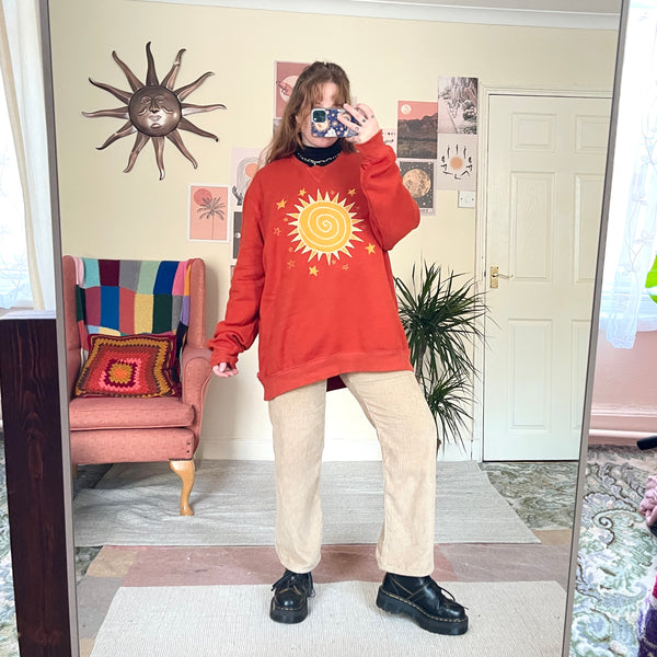 Sun sweater in orange (XL)