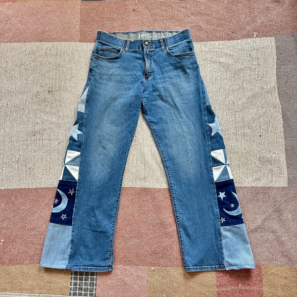 Moon patchwork jeans (W34)