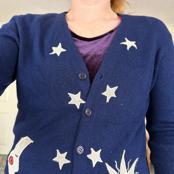 Sun and moon cardigan (S)