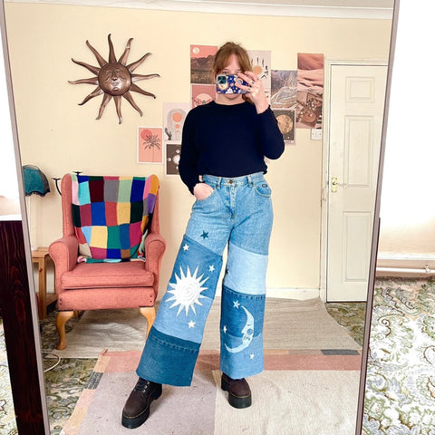Dusk patchwork jeans (W29)