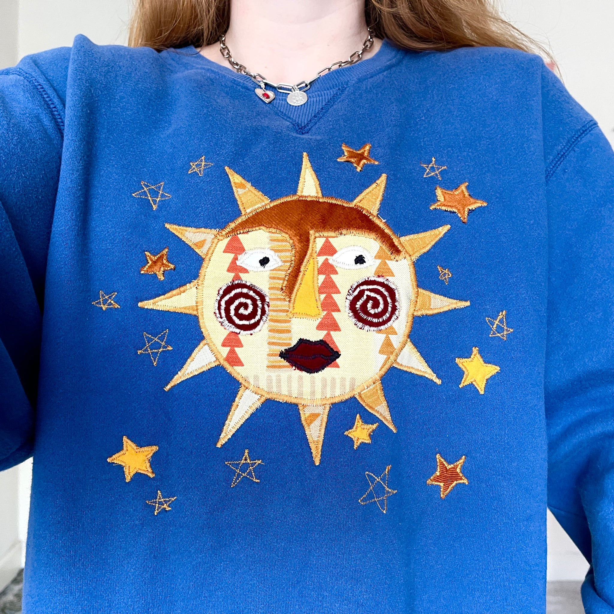 Sun sweater in blue (XL)