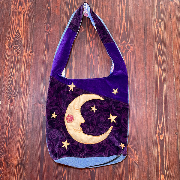 Sun and moon shoulder bag