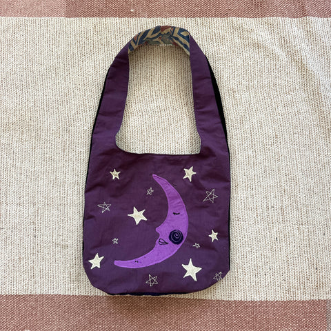 Sun and moon shoulder bag