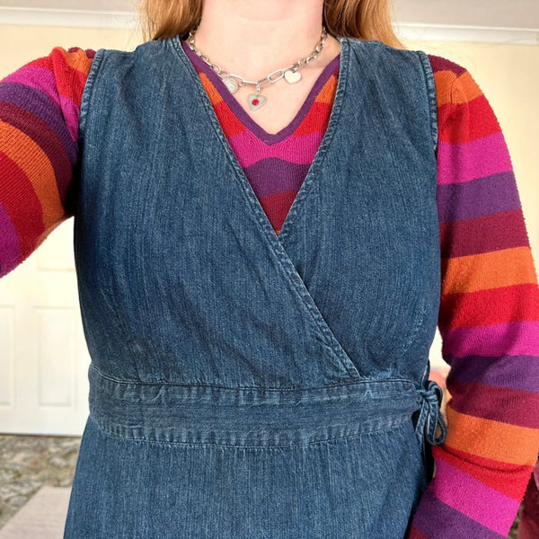 Denim dress (L)