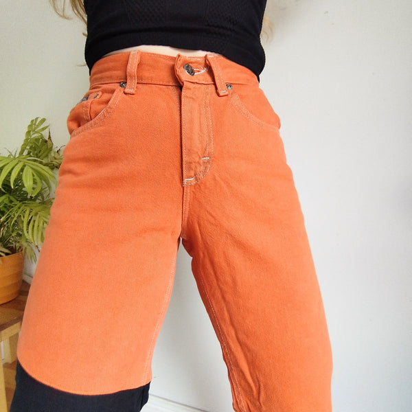 Patchwork mom jeans (W28)