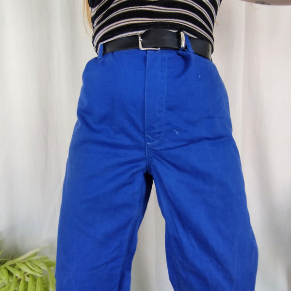 Royal blue workwear trousers (W38)