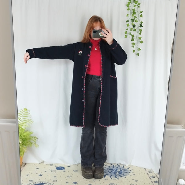 Fleece duster jacket (M)