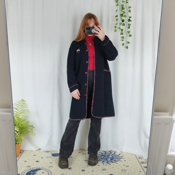 Fleece duster jacket (M)