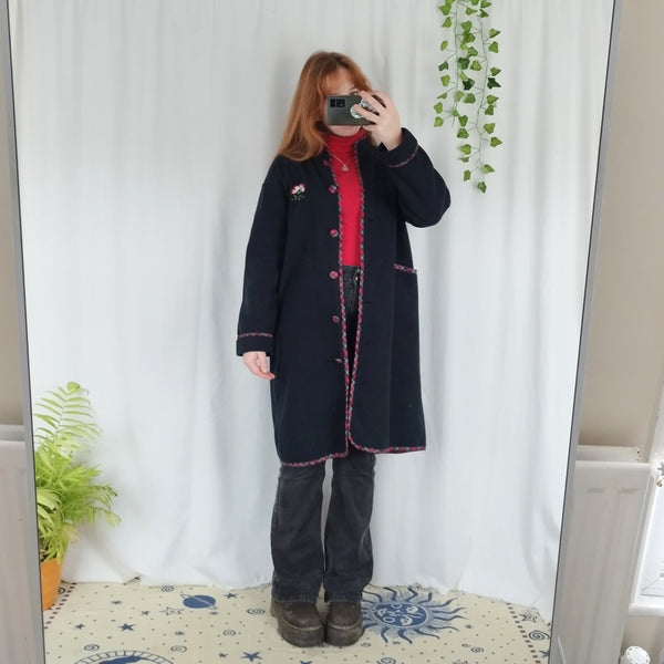 Fleece duster jacket (M)