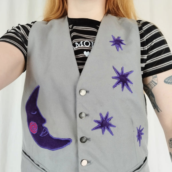 Moon and stars waistcoat (M)