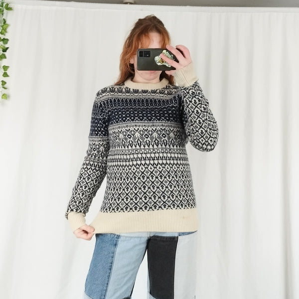 Fairisle knit jumper (S)