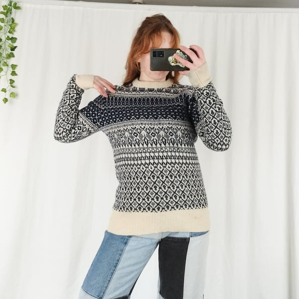 Fairisle knit jumper (S)