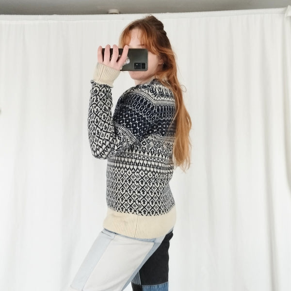 Fairisle knit jumper (S)