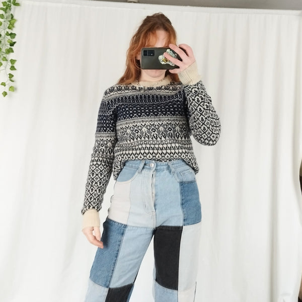Fairisle knit jumper (S)