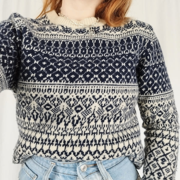 Fairisle knit jumper (S)
