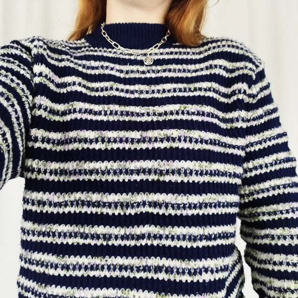 Stripy knit jumper (XL)
