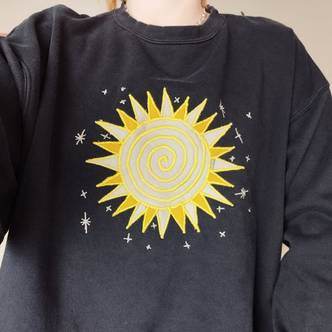 Sun sweater in black (XL)
