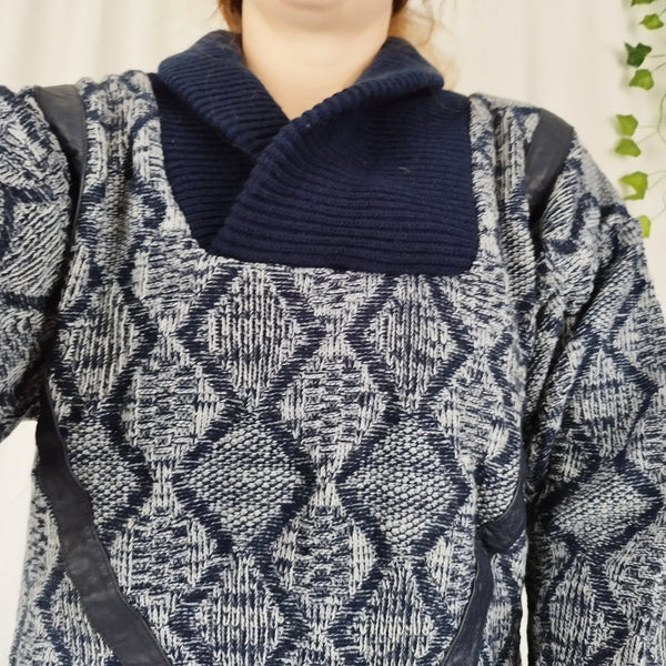 Grey knit jumper (L)