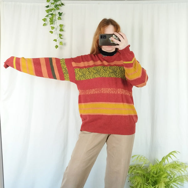 Sunset knit jumper (L)