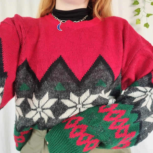 Pine knit jumper (L)