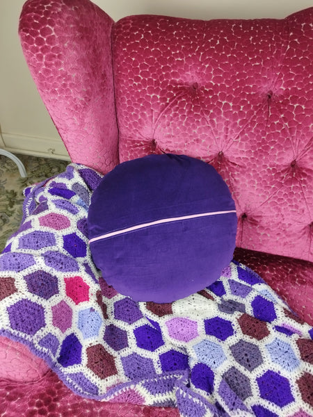 Velvet moon cushion