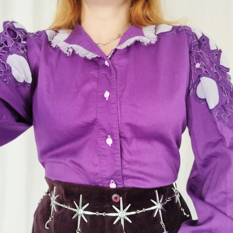 Lavender prairie blouse (M)