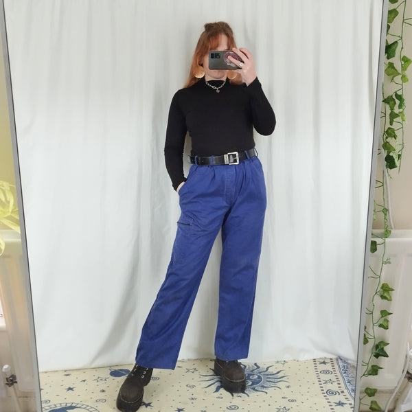 Royal blue workwear trousers (W30-34)