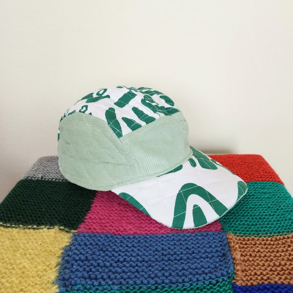 Sage quilted cap