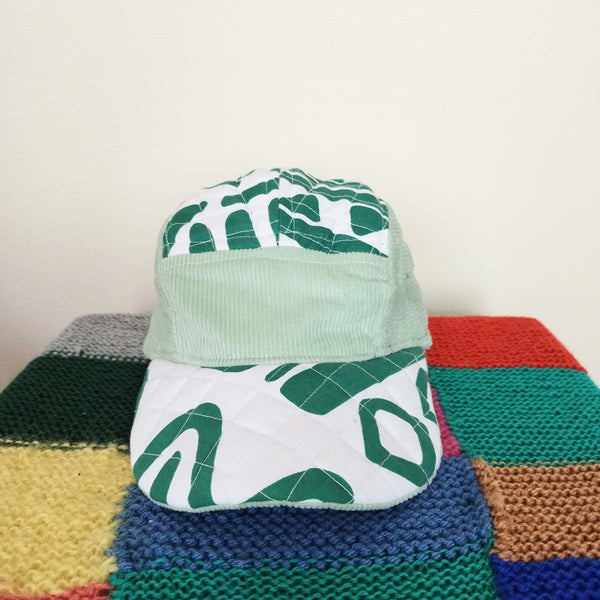 Sage quilted cap