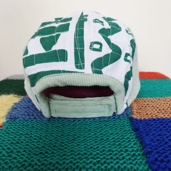 Sage quilted cap