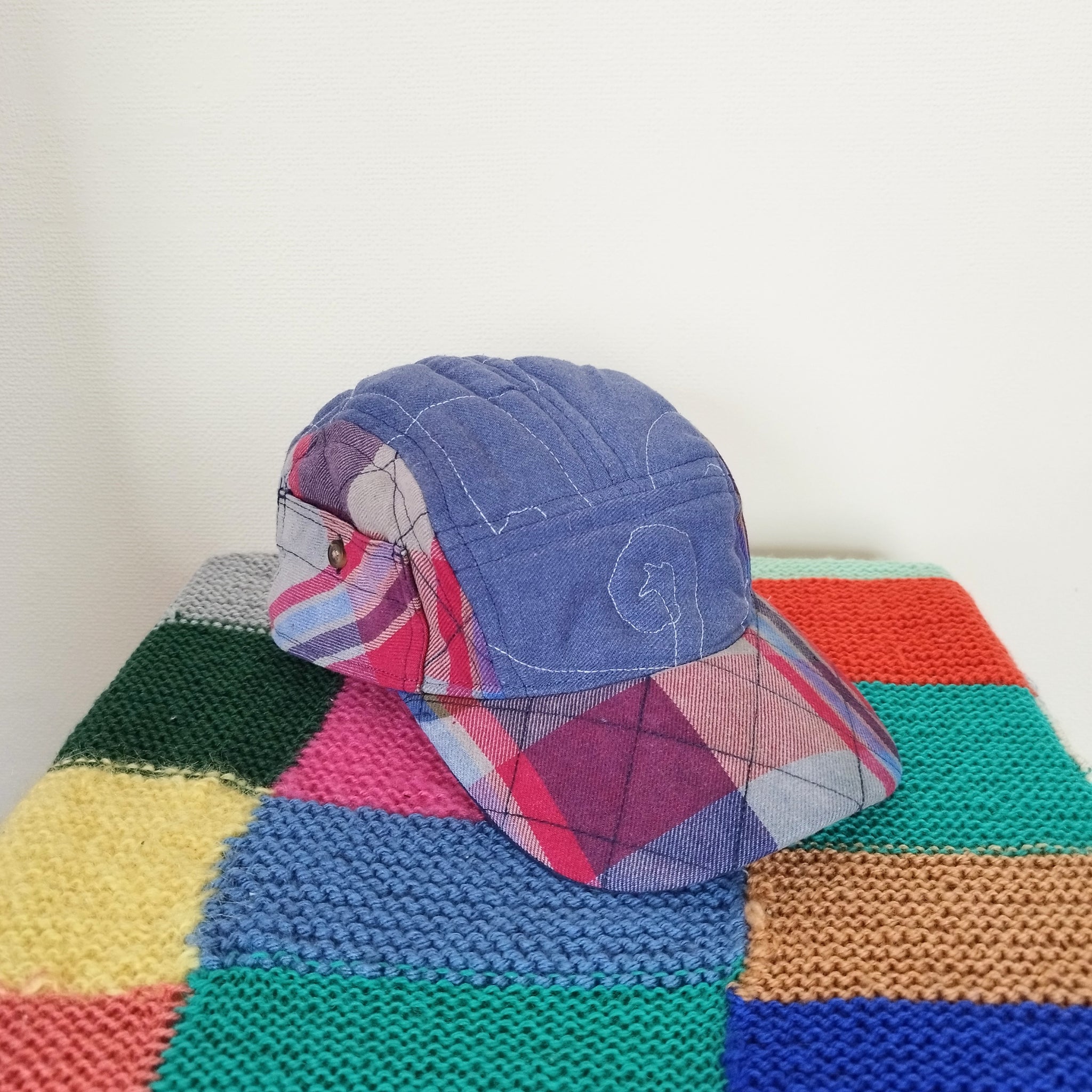 Brick quilted cap