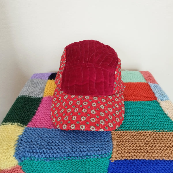 Rose quilted cap