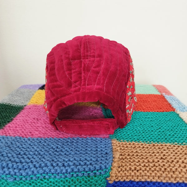 Rose quilted cap