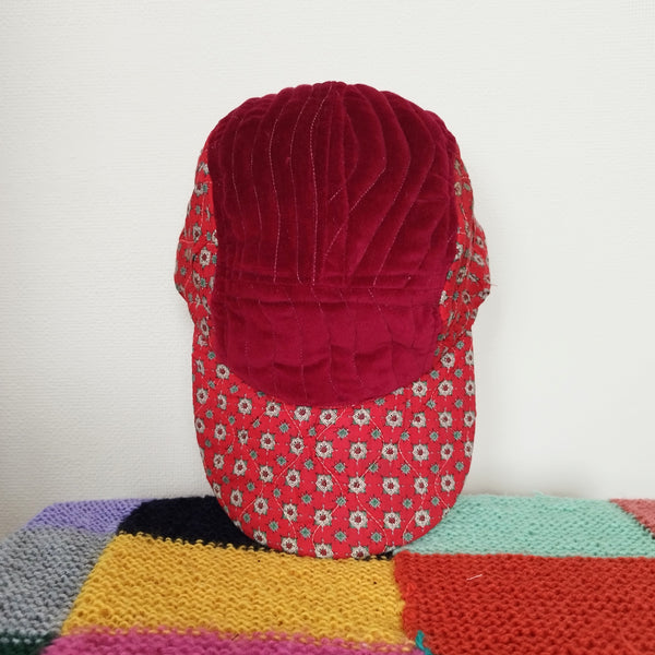 Rose quilted cap