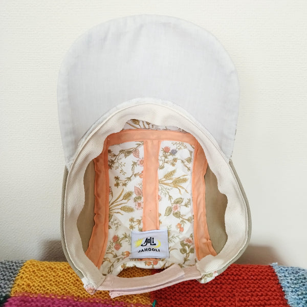 Orange blossom quilted cap