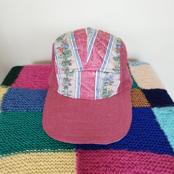 Rhubarb quilted cap