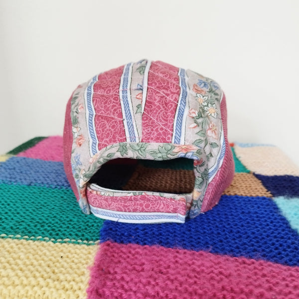 Rhubarb quilted cap