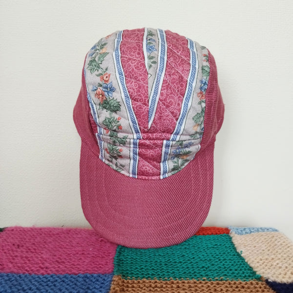 Rhubarb quilted cap