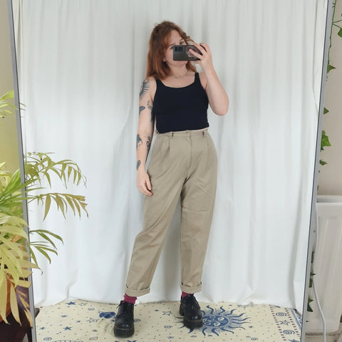 Oatmeal trousers (W26)